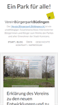 Mobile Screenshot of buergerpark-konstanz.de