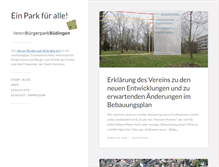 Tablet Screenshot of buergerpark-konstanz.de